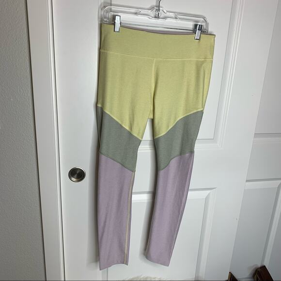 Outdoor Voices Springs Pastel Colorblock High Waist 7/8 Leggings Size Large - Picture 2 of 6